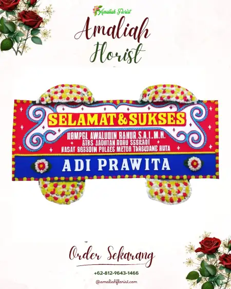 Papan Bunga Ucapan Selamat Karang Mulya